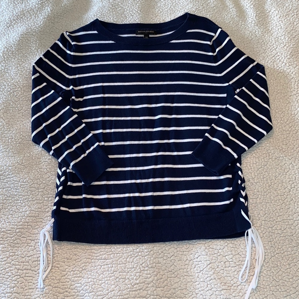 Nautical Side Lace-up Sweater